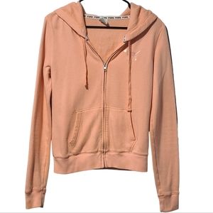 Victoria's Secret Pink Full Zip Peach Jacket Size XS
